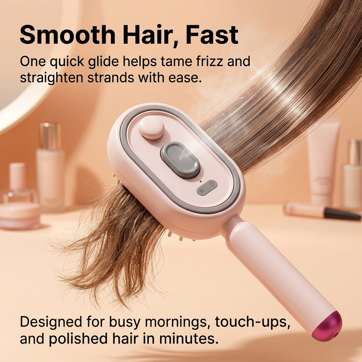 Hair Care Essence Oil Spray - مشط شعر كهربائي ذاتي التنظيف مع