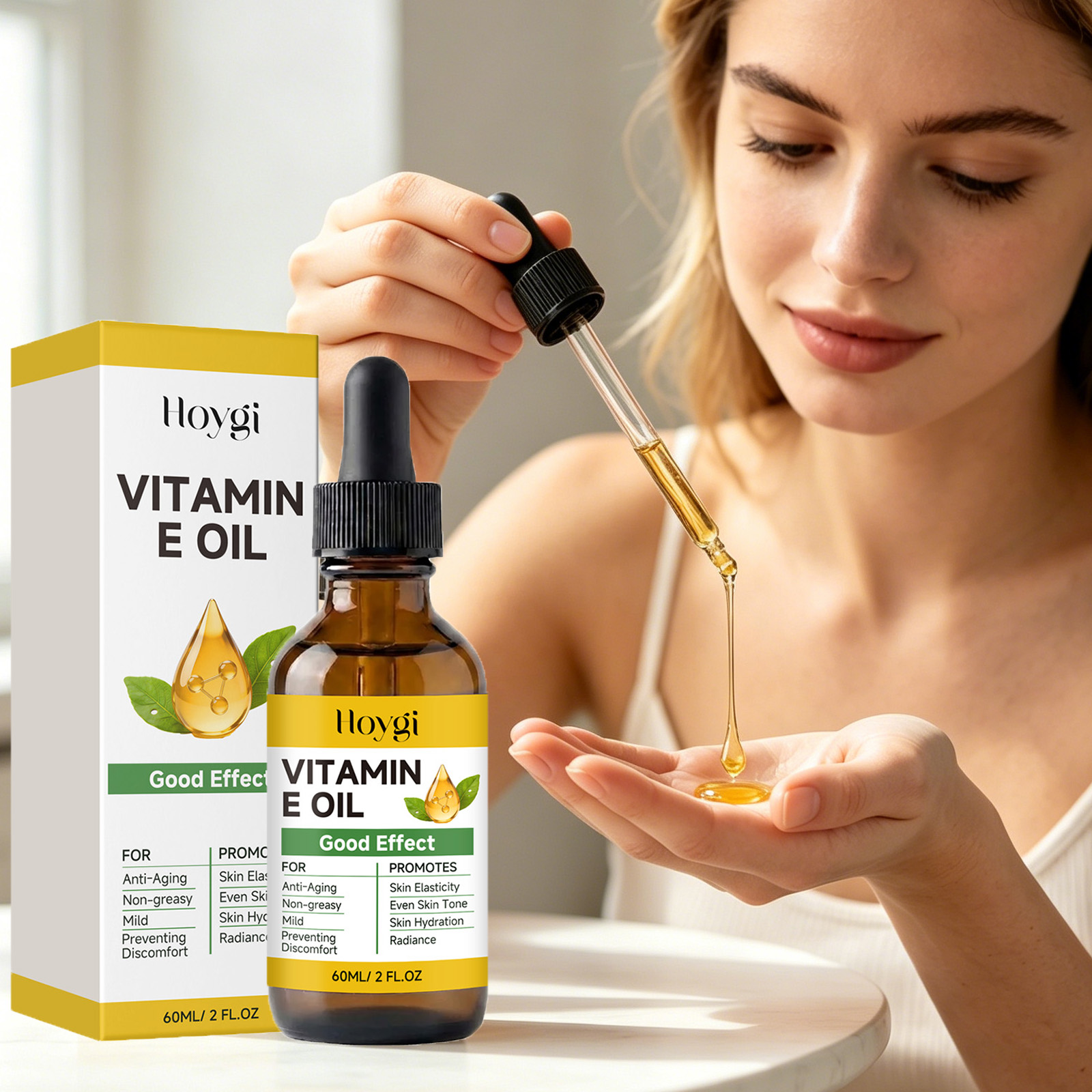 Hair Care Capsule - زيت فيتامين E مرطب ومشدد للبشرة،
