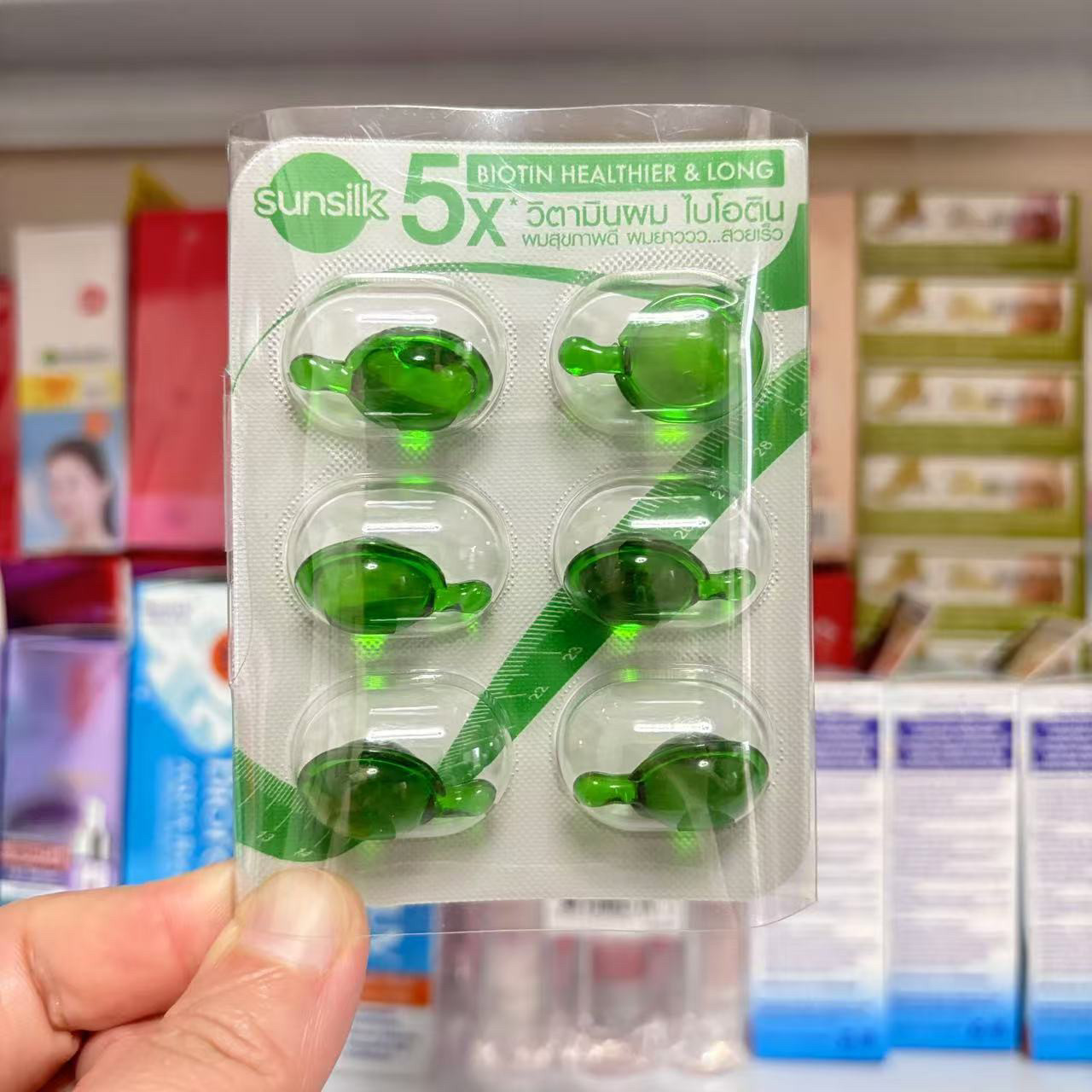 Hair Care Capsule - كبسولات زيت الشعر التايلاندية SUNSILK، عبوة