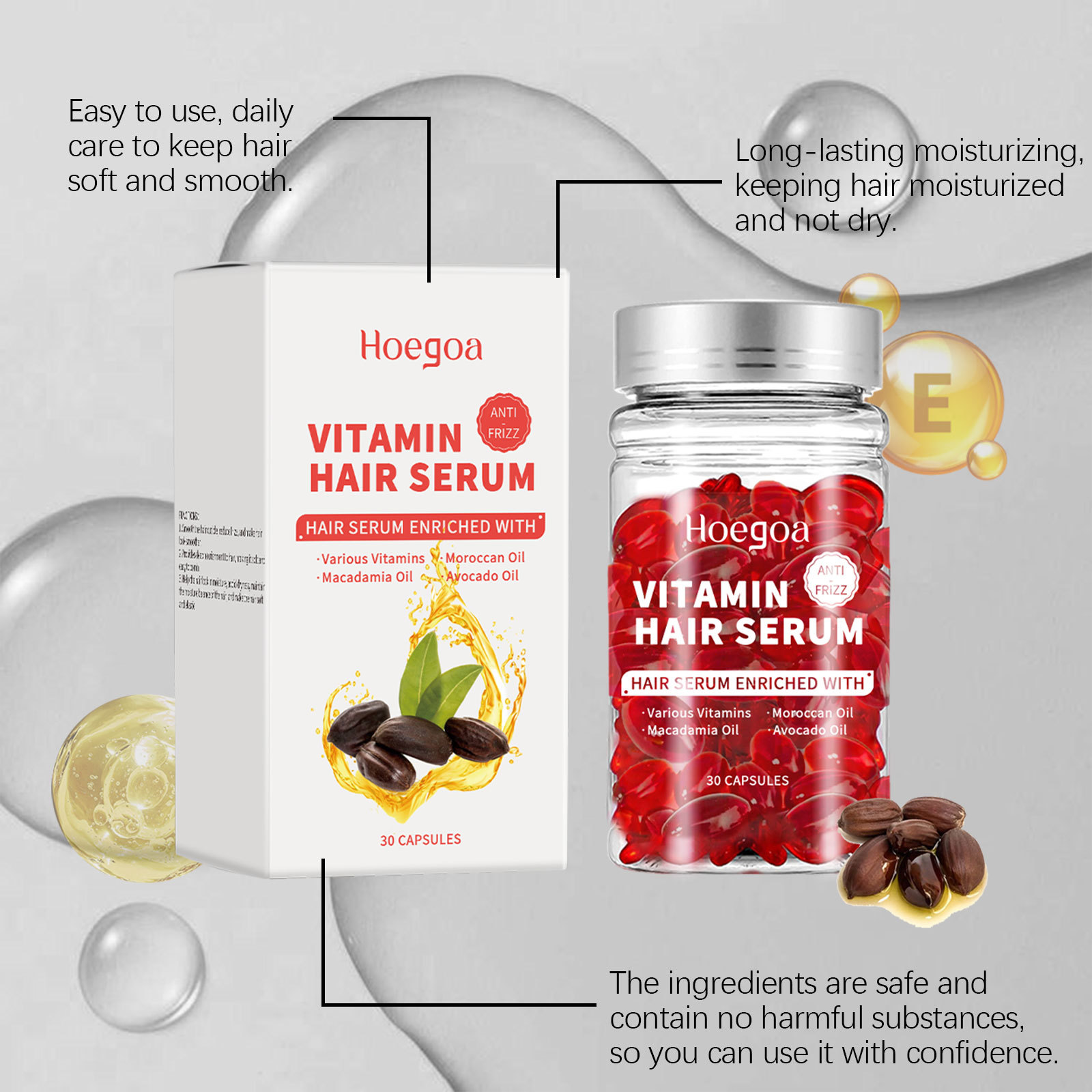 Hair Care Capsule - كبسولات مصل العناية بالشعر فيتامين تزيد