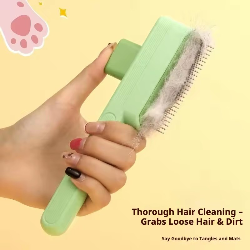 مشط ذاتي التنظيف لإزالة الشعر  - مراجعة Hair Care Is Self Care وسعره