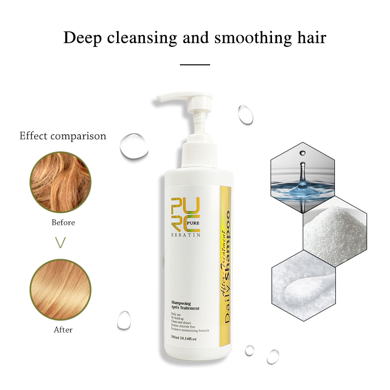 Purc-الشامبو اليومي لتنظيف فرو - مراجعة Hair Care Keratin Shampoo وسعره
