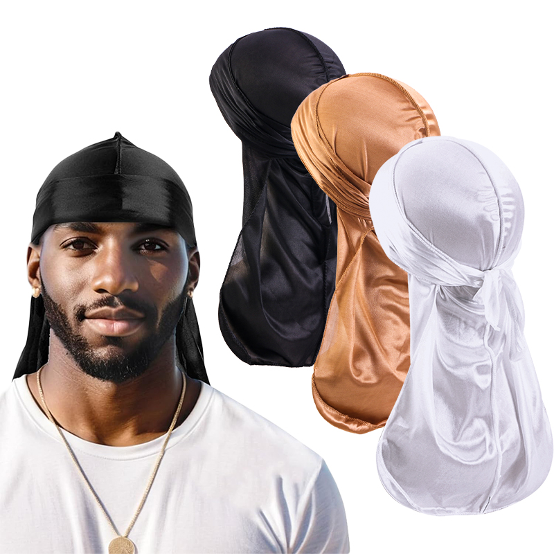 3 قطعة/الوحدة طويلة Durag الحر - مراجعة Satin Hair Bonnet وسعره