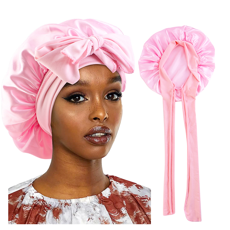 جديد الساتان قبعة النوم للنساء - مراجعة Satin Hair Bonnet وسعره