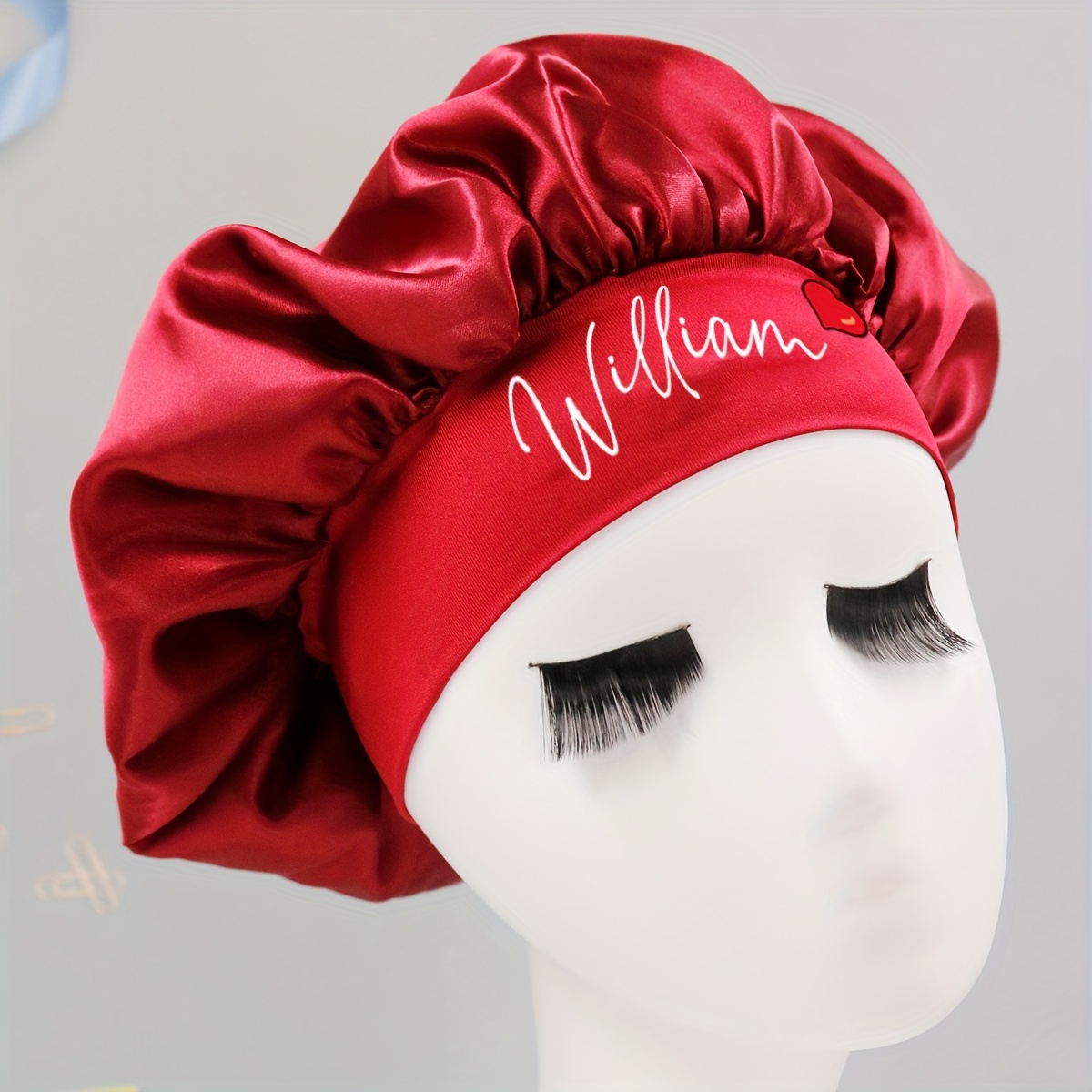 قبعة نوم ساتان مخصصة بالاسم، غ - مراجعة Satin Hair Bonnet وسعره
