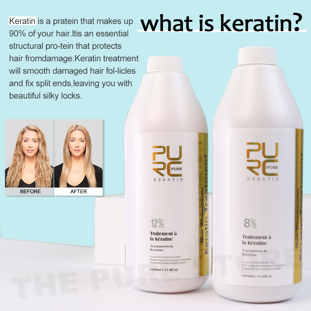 PURC 8% علاج تنعيم الكيراتين إ - مراجعة Hair Care Keratin Shampoo وسعره