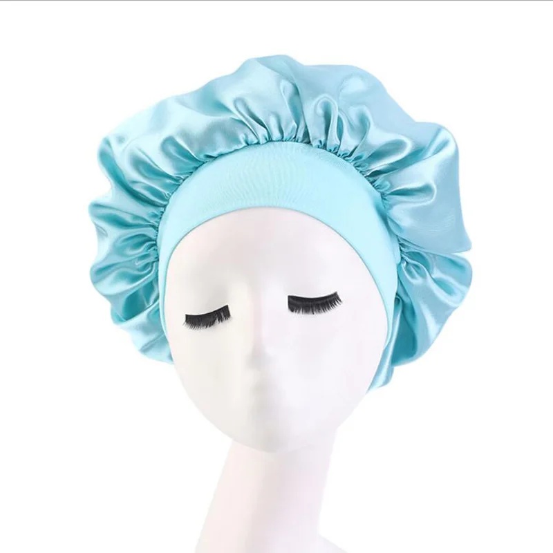 قبعة نوم ساتان بلون موحد للنسا - مراجعة Satin Hair Bonnet وسعره