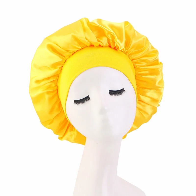 قبعة نوم ساتان بلون موحد للنسا - مراجعة Satin Hair Bonnet وسعره