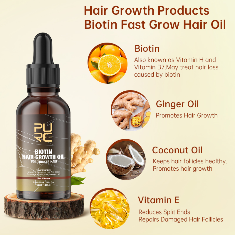 PURC البيوتين زيت نمو الشعر شا - مراجعة Hair Care Keratin Shampoo وسعره